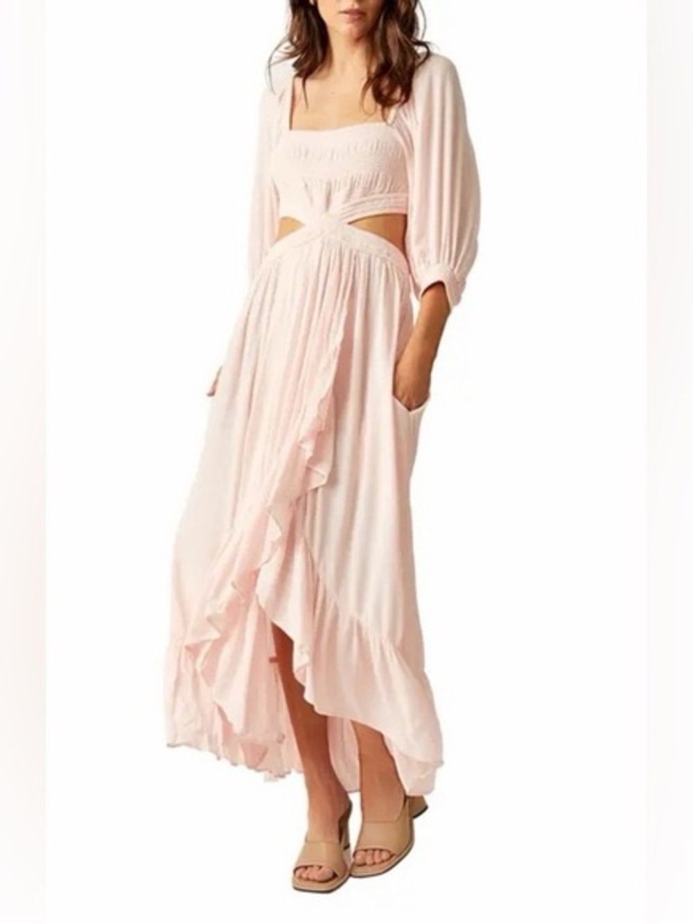 Free people pink dress size small